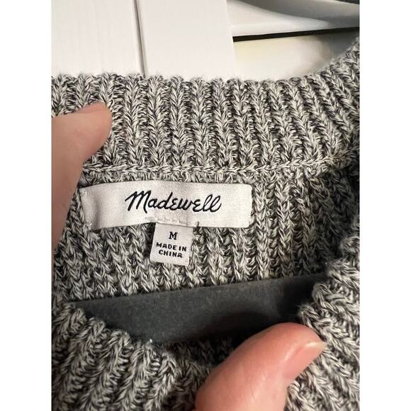 Madewell Knit Valley Gray Sleeveless Sweater Top Sz M - Picture 3 of 6